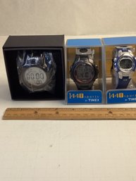 New Old Stock Digital Watches, MIB, Timex 1440
