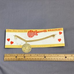 Rare, 1967 The Monkees Metal Charm Bracelet, New On Card