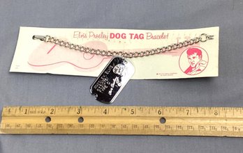 Rare 1956 Elvis Presley Dog-tag Charm Bracelet, Metal, New On Card