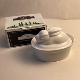 Vintage Ceramic Small Rabbit Tureen, Italy, MIB