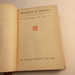 1939 Moment In Peking, Modern Chinese Life, Lin Yutang