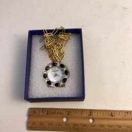 Vintage Ladies Watch Necklace, STRADA, New With Box, No Lid, No Instructions