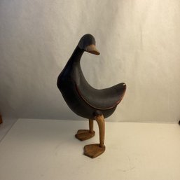 Vintage Carved Wooden Duck