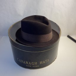 Vintage High End Mens Hat, Cavanagh, Lightly Used In Orig. Box, Size 6 5/8