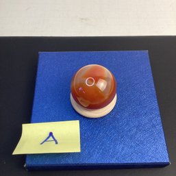 Genuine Carnelian Sphere, 1.5 Inch, LOT A