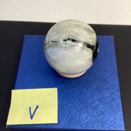 Genuine Crystal Sphere, Onyx, 2.5 Inch