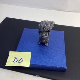 Genuine Crystal Carving, LOT DD, Yooperlite (uV Reactive) Squirrel W/ Acorn