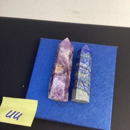 Genuine Crystal Assortment, LOT UU, Amethyst And Lapis