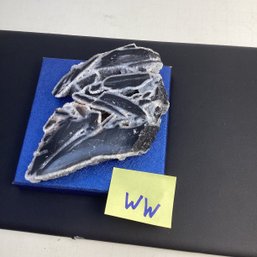 Genuine Crystal Sample, LOT WW, Black Sphalerite Slab