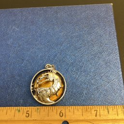 Genuine Crystal Pendant, LOT 7, Dragon With Tigers Eye, With Waxed Cord