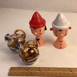 MCM Salt/pepper Shaker Sets, Depression Glass, Hard Plastic Celluloid