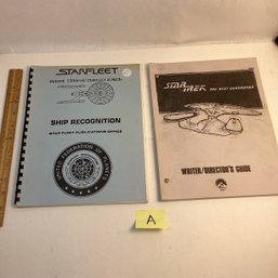 LOT A Of Unique STAR TREK Publications, 1980s, Directors Guide Next Gen, Ship ID