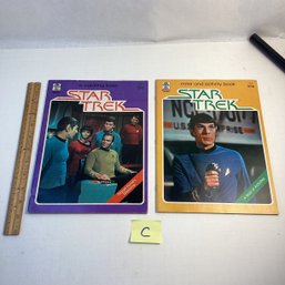 LOT C, 2 Unused STAR TREK Coloring Books, 1970s