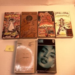 Vintage VHS Tapes, LOT C, Sealed, Rock And Roll, Heavy Metal, Judas Priest, Etc.