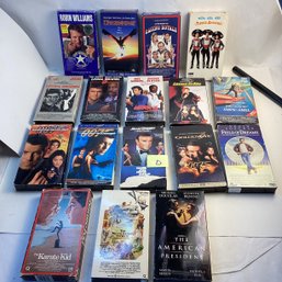 Vintage VHS Tapes, LOT D, Action Movies, Lethal Weapon 1-3, James Bond 007, Etc