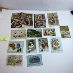 Antique Trade Cards, Advertising, LOT C, Sewing, Thread, Etc