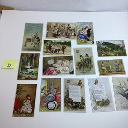 Antique Trade Cards, Advertising, LOT D, Sewing, Thread, Etc