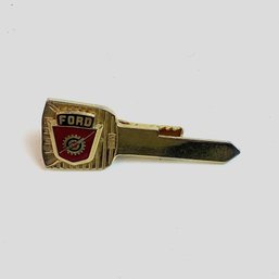 Vintage FORD Key Tie Clip, Mid Century