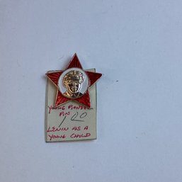 Vintage USSR Political Pin, Lennon As A Child