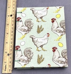 Hand Crafted Notebook/recipe Book With Chickens