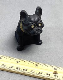 Vintage Northwood Solid Glass French Bulldog