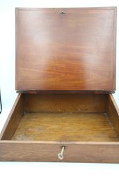 Antique Wooden Writing Slope / Portable Lap Desk