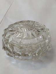 Clear Glass Covered Dish