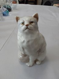 Royal Doulton White Persian Cat Figurine