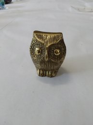 Vintage Brass Owl
