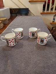 Lot Of 4 Elizabethan Staffordshire Fine Bone China England Cups