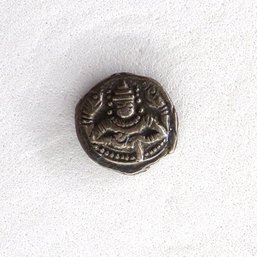 RARE Ancient Silver Coin, British Protectorate Silver Puttun Of Cochin (Closely Uncirculated)