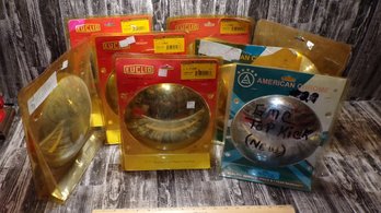 New Old Stock, Eight 8.5' Chrome Truck Center Wheel Caps (Packaging Is Tethered)
