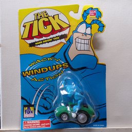 Vintage (Bandai) The Tick Collectible Action Figure Windups 'Hard Drivin' TICK' NEW In Packaging