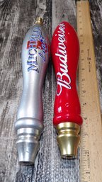 Michelobe Light & Budweiser Beer Tap Handles
