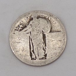Pre 1925 No Date S-Mint Standing Liberty Silver Quarter