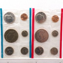 1976 Uncirculated Coin Set P & D Mint (12 Coins) Proof-Like GEM Brilliant Uncirculated OGP