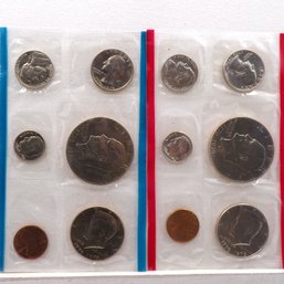 1976 Uncirculated Coin Set P & D Mint (12 Coins) Proof-Like GEM Brilliant Uncirculated OGP
