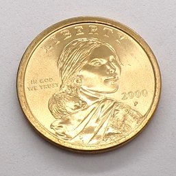 GEM BU 2000-P Sacagawea Golden Dollar
