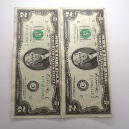 (2) Series 1976 Two Dollar Federal Reserve Notes ($4 Face Value)