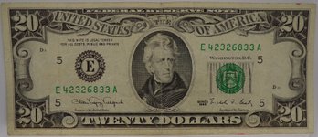 1990 $20 Federal Reserve Note