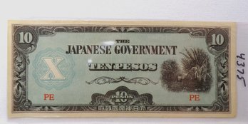 WWII 1942-1945 Japanese Government-10 Pesos 'Philippines'