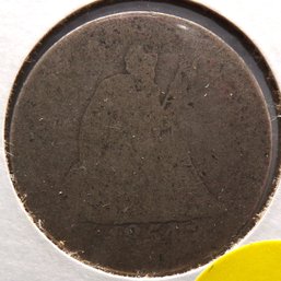 1854 Seated Liberty Silver Quarter Dollar (Type 3, Arrows, No Rays)