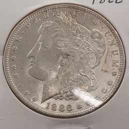 1886 Morgan Silver Dollar Choice Brilliant Uncirculated