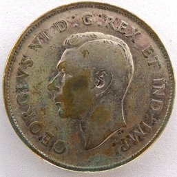 1940 Canadian Silver 50 Cents Lightly Circulated