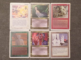 6 (Six) Magic The Gathering Cards