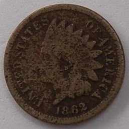 1862 Indian Head Cent