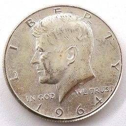 1964 Silver Kennedy Half Dollar BU