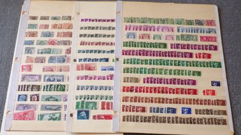 3 Pages Of Older Stamps, Various Countries