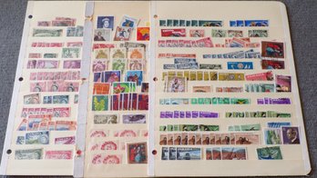 3 Pages Of Older Stamps, Various Countries