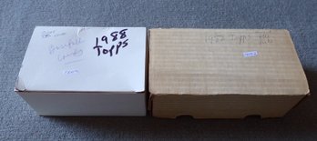 Two Boxes Of 1988 Topps Baseball Cards Unsearched (Over 735 Cards & Excellent Condition)